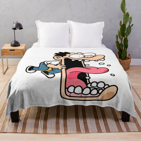 Item preview, Crazy Cartoon Man Eating Himself With Huge Open Mouth designed and sold by alikencengde12.
