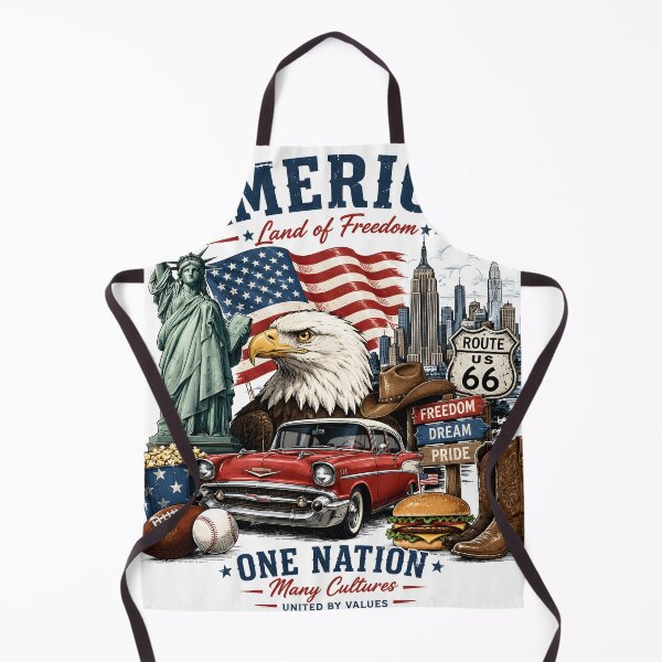 Item preview, America Land of Freedom Patriotic Bald Eagle Vintage Route 66 designed and sold by Kimos Creative Store.