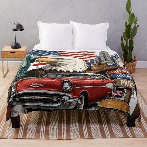 Item preview, America Land of Freedom Patriotic Bald Eagle Vintage Route 66 designed and sold by Kimos Creative Store.