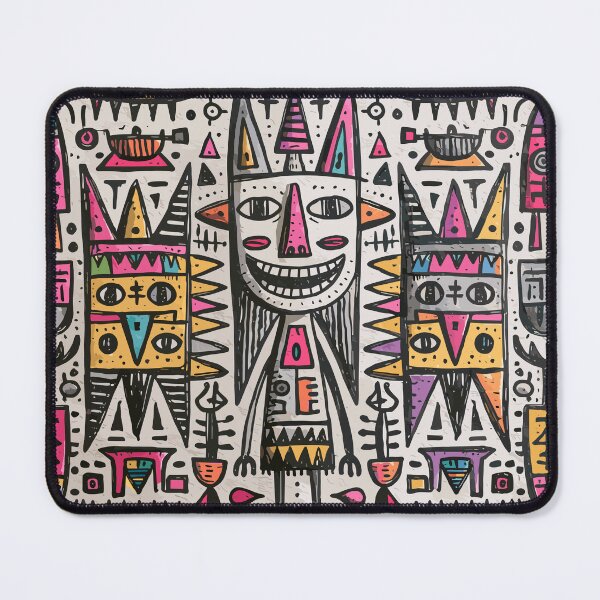 Item preview, Vibrant Abstract Folk Art Creature Pattern designed and sold by Romgora.