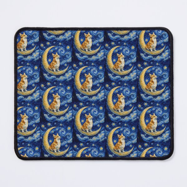 Item preview, Funny Fawn Corgi Starry Night Painting Cute Moon Stars Mom Dad Kids designed and sold by FurryHavenPH.