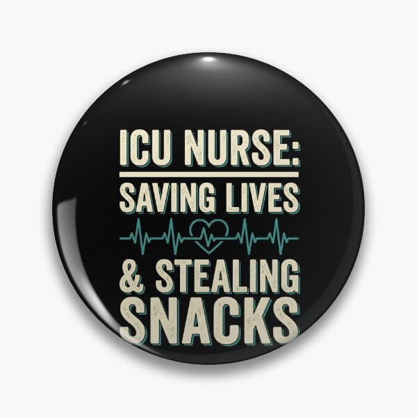 Item preview, Funny ICU Nurse Saving Lives And Stealing Snacks Vintage designed and sold by VinsendDraconi.