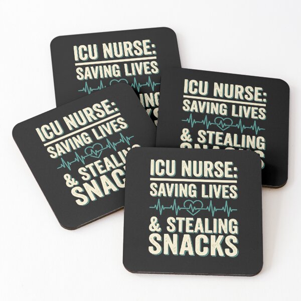 Item preview, Funny ICU Nurse Saving Lives And Stealing Snacks Vintage designed and sold by VinsendDraconi.