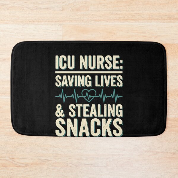 Item preview, Funny ICU Nurse Saving Lives And Stealing Snacks Vintage designed and sold by VinsendDraconi.