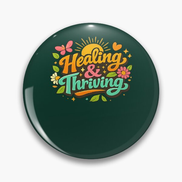 Item preview, Healing And Thriving  Retro Floral Self Growth Motivational Design 340 designed and sold by ItaloIT.