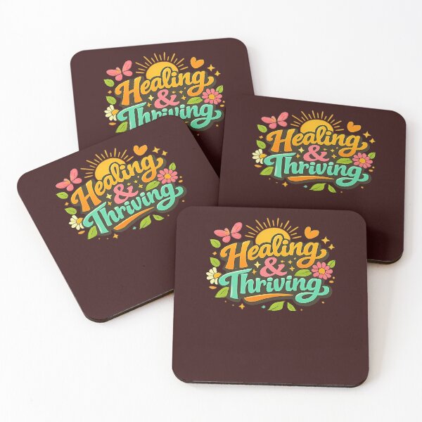 Item preview, Healing And Thriving  Retro Floral Self Growth Motivational Design 340 designed and sold by ItaloIT.