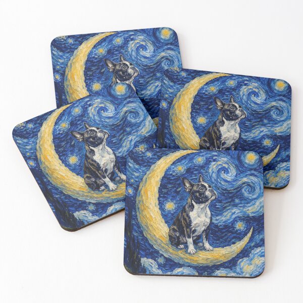 Item preview, Funny Frenchton Starry Night Painting Cute Moon Stars Mom Dad Kids designed and sold by FurryHavenPH.