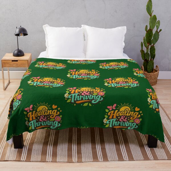Item preview, Healing And Thriving Retro Floral Self Growth Motivational Design 340 designed and sold by ItaloIT.