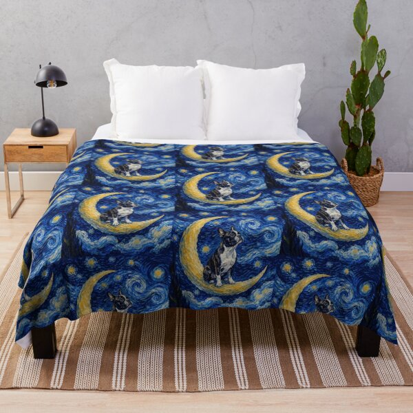 Item preview, Funny Frenchton Starry Night Painting Cute Moon Stars Mom Dad Kids designed and sold by FurryHavenPH.