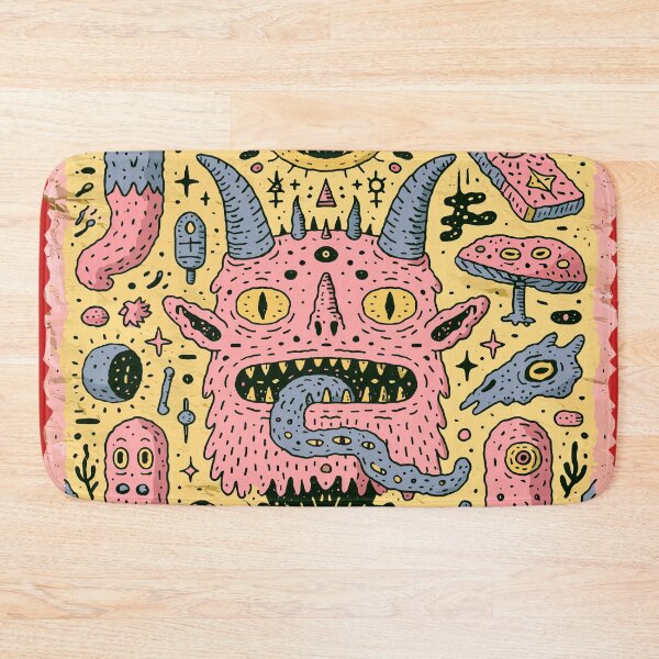 Item preview, Psychedelic Cosmic Monster Doodle Art designed and sold by Romgora.