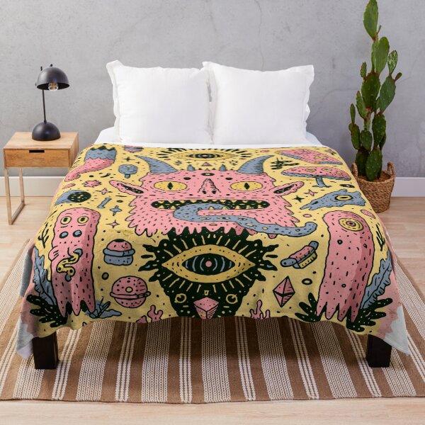 Item preview, Psychedelic Cosmic Monster Doodle Art designed and sold by Romgora.