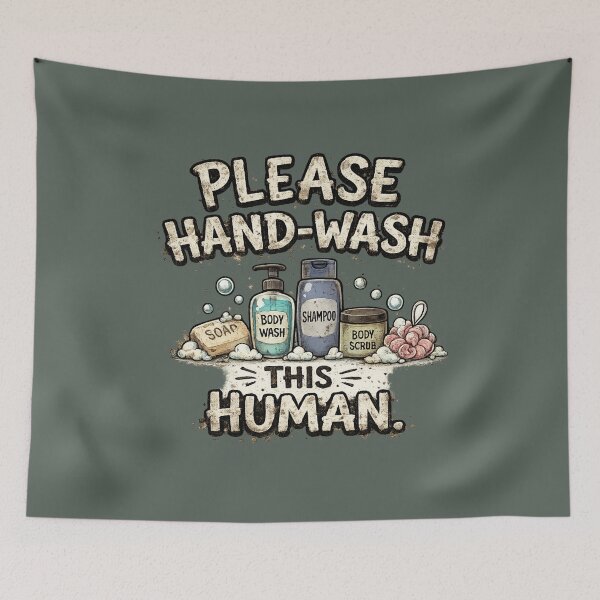 Item preview, Please hand-wash this human designed and sold by LaffinLair.