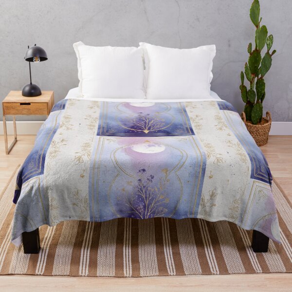 Item preview, Celestial Lavender Full Moon & Wildflowers designed and sold by Sheoutthere.