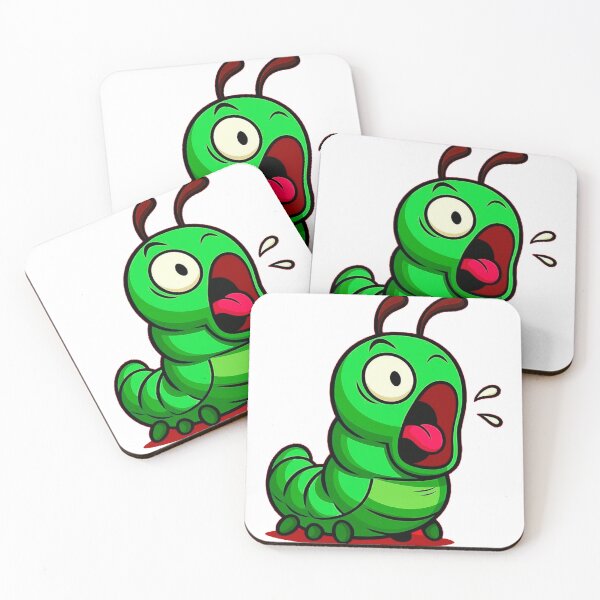 Item preview, Crazy Surprised Cartoon Caterpillar Screaming designed and sold by alikencengde12.