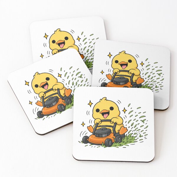 Item preview, Crazy Duck Lawn Mower Funny Duck Gardening Meme designed and sold by MonkiFlipp.