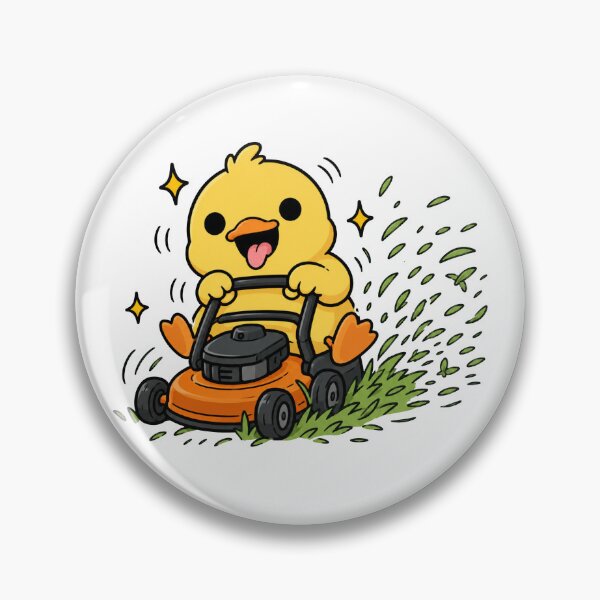 Item preview, Crazy Duck Lawn Mower Funny Duck Gardening Meme designed and sold by MonkiFlipp.