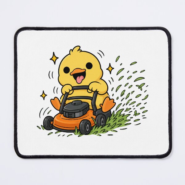 Item preview, Crazy Duck Lawn Mower Funny Duck Gardening Meme designed and sold by MonkiFlipp.