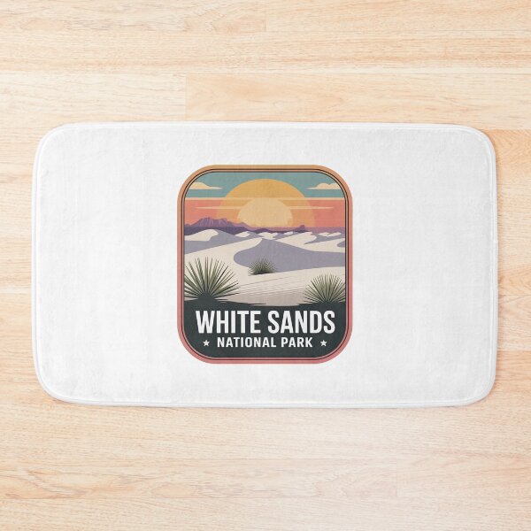 Artikelvorschau, Vintage-Reiseabzeichen des White Sands Nationalparks entworfen und verkauft von Teelogic.