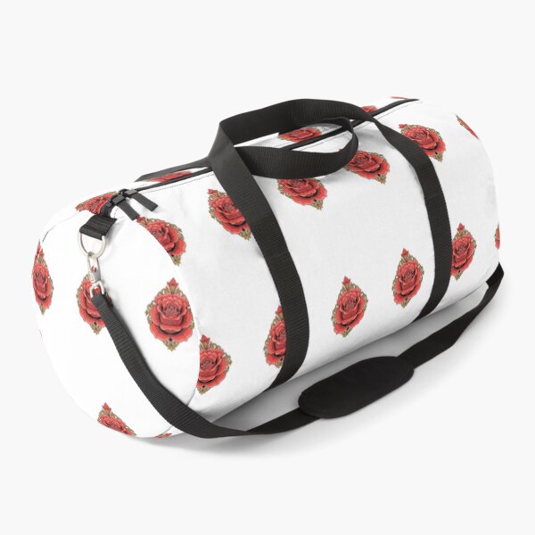 Item preview, Vintage Traditional Red Rose Ornamental Tattoo Art designed and sold by Dzblack.