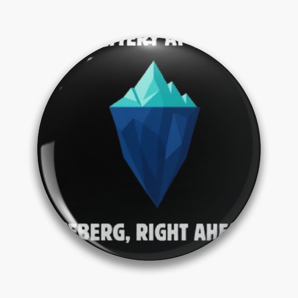 Item preview, Battery At 1 Percent Iceberg Right Ahead Funny Parody designed and sold by Mircea786.