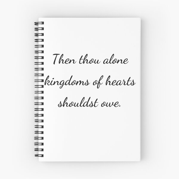 Item preview, “Then thou alone kingdoms of hearts shouldst owe.” - handwriting black designed and sold by ariksworld.