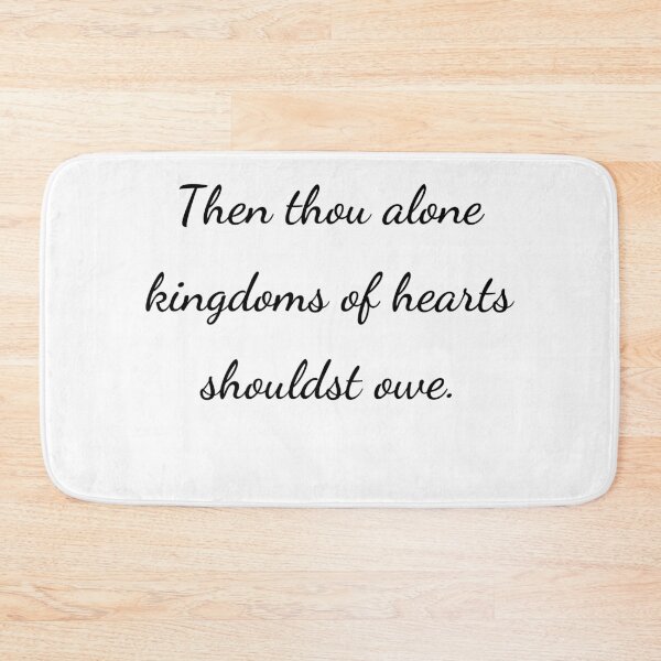 Item preview, “Then thou alone kingdoms of hearts shouldst owe.” - handwriting black designed and sold by ariksworld.