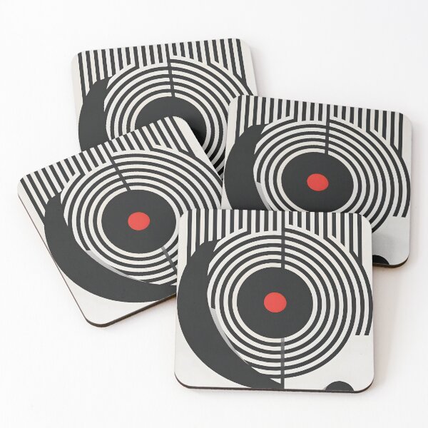 Item preview, Modern Abstract Geometric Graphic Art Poster with Circles and Stripes designed and sold by alikencengde12.