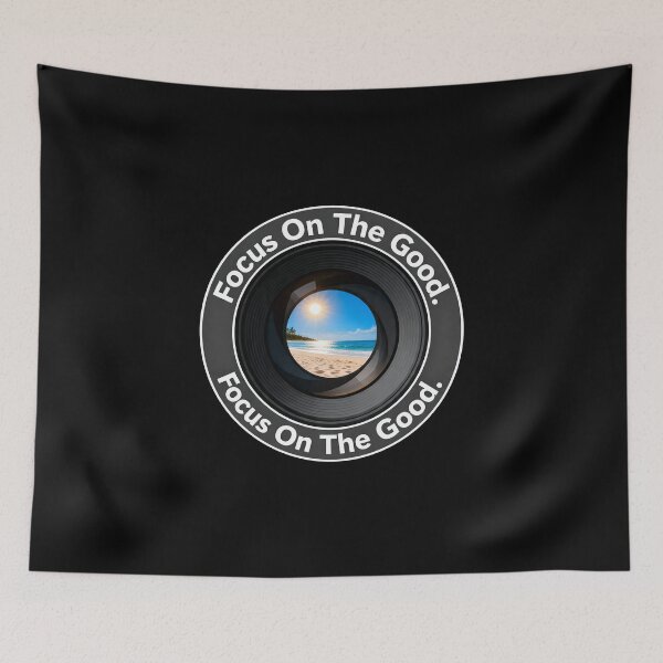 Item preview, Focus On The Good - Camera Lens Tropical Beach View Photography design designed and sold by Ideeplyfeltit.