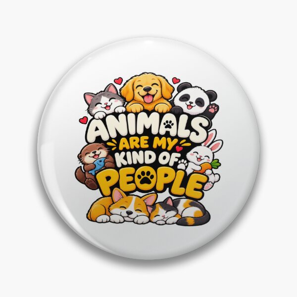 Item preview, Animals Are My Kind of People Cute Animal Lover T-Shirt designed and sold by Lovestickerco.
