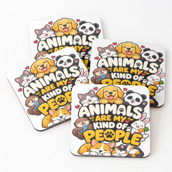 Item preview, Animals Are My Kind of People Cute Animal Lover T-Shirt designed and sold by Lovestickerco.