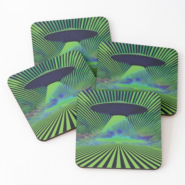 Item preview, Decoration UFO Eerie Space Weirdcore Doomcore Dark Space in Alien Green designed and sold by ✨nightvrld.
