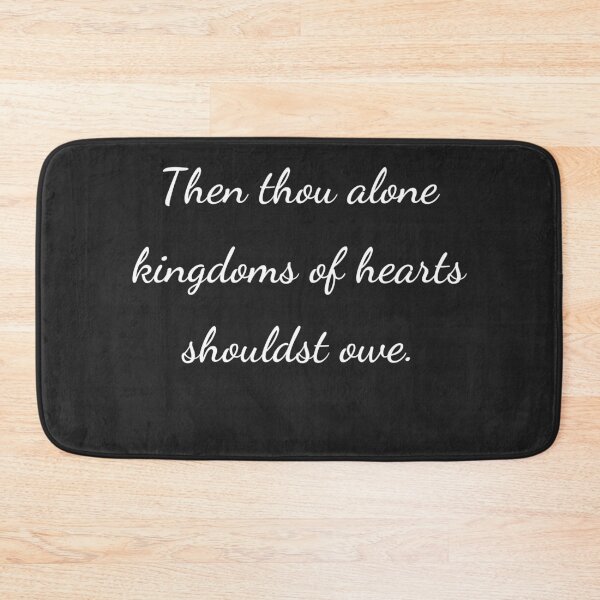 Item preview, “Then thou alone kingdoms of hearts shouldst owe.” - handwriting white designed and sold by ariksworld.