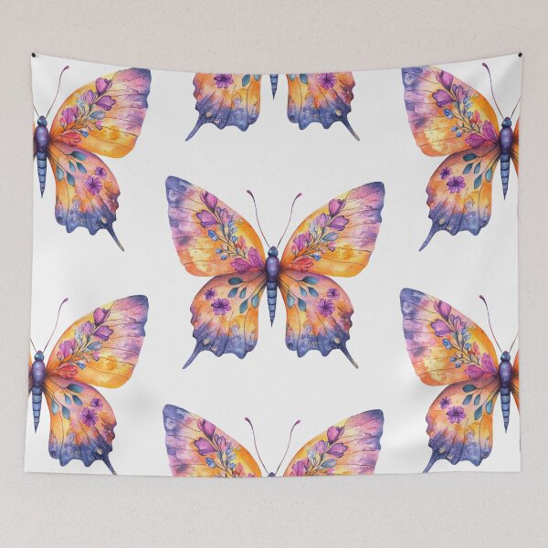 Item preview, Colorful Botanical Butterfly Design designed and sold by jierrfan.