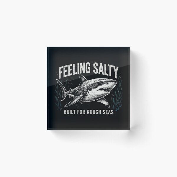 Item preview, Feeling Salty Shark Ocean Life Vintage designed and sold by CF_VintageDesign.