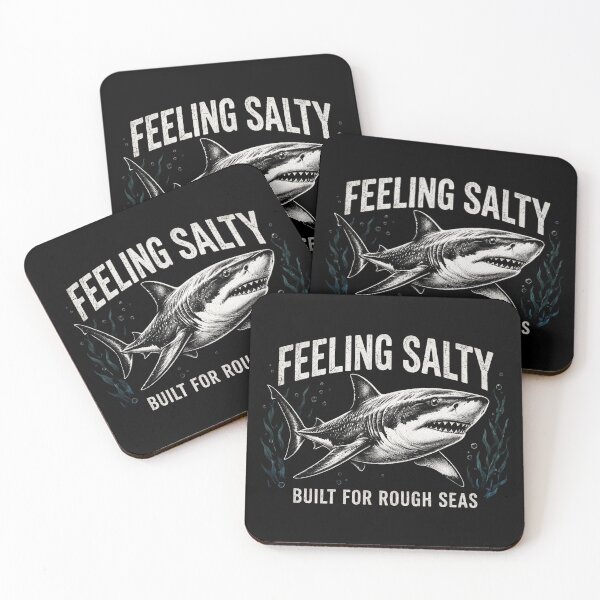 Item preview, Feeling Salty Shark Ocean Life Vintage designed and sold by CF_VintageDesign.