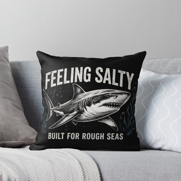 Item preview, Feeling Salty Shark Ocean Life Vintage designed and sold by CF_VintageDesign.