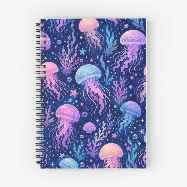 Item preview, Jellyfish Dreamscape Seamless Pattern – Pastel Ocean Fantasy & Magical Underwater Aesthetic designed and sold by RJACreative.