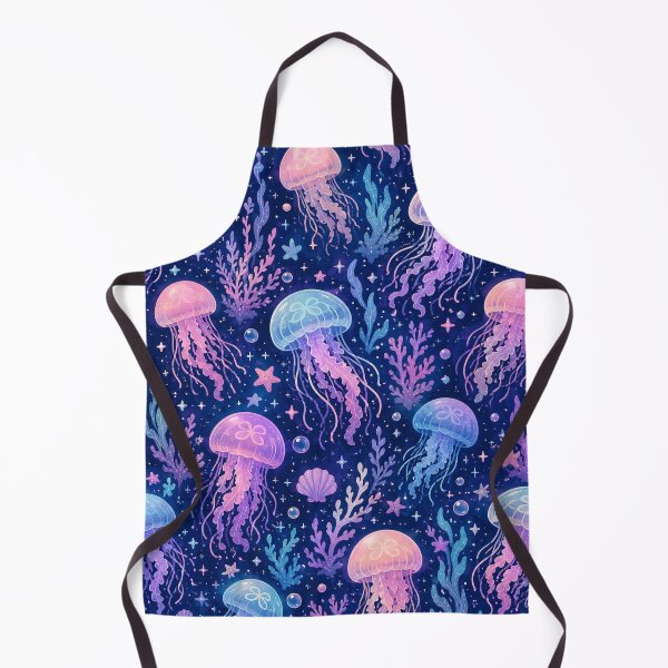 Item preview, Jellyfish Dreamscape Seamless Pattern – Pastel Ocean Fantasy & Magical Underwater Aesthetic designed and sold by RJACreative.