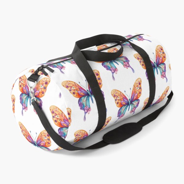 Item preview, Vibrant Butterfly on Black Background designed and sold by jierrfan.