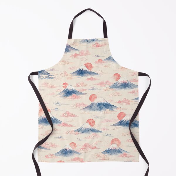 Item preview, Cute Mount Fuji Sunrise and Clouds Seamless Japanese Pattern designed and sold by WangAew.