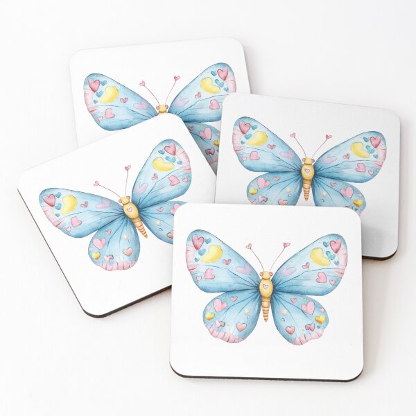 Item preview, Colorful Heart Patterned Butterfly designed and sold by jierrfan.
