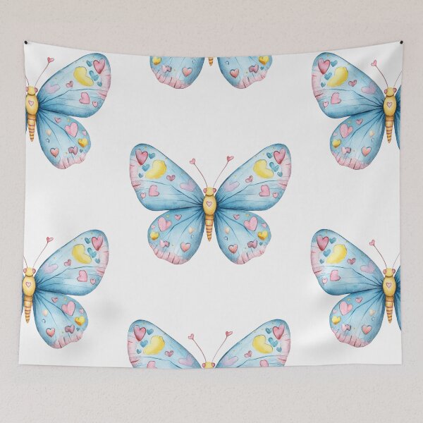 Item preview, Colorful Heart Patterned Butterfly designed and sold by jierrfan.