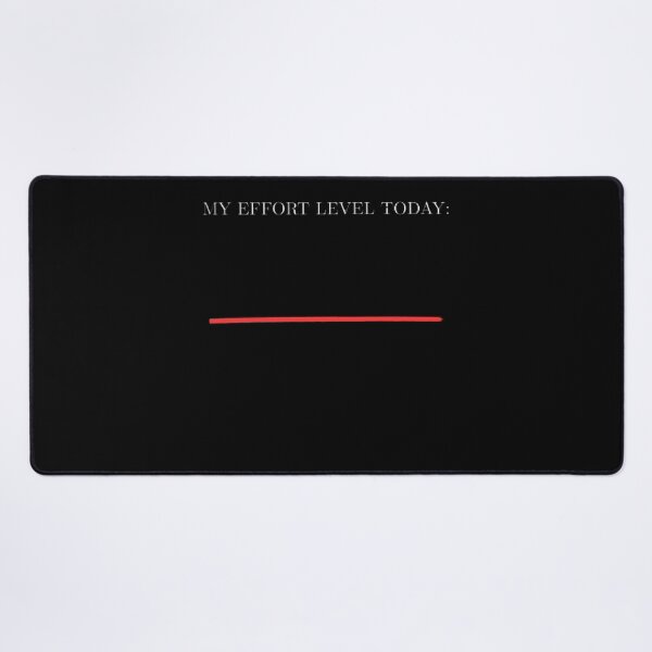 Item preview, My Effort Level Today Zero Funny Minimalist Parody designed and sold by Mircea786.