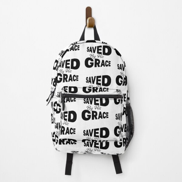 Item preview, Saved By His Grace – Christian Faith Typography T-Shirt Design designed and sold by CrossCrafted.