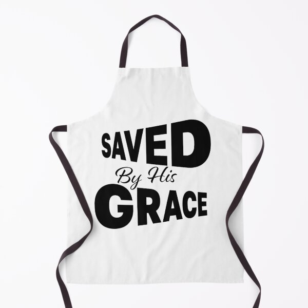 Item preview, Saved By His Grace – Christian Faith Typography T-Shirt Design designed and sold by CrossCrafted.