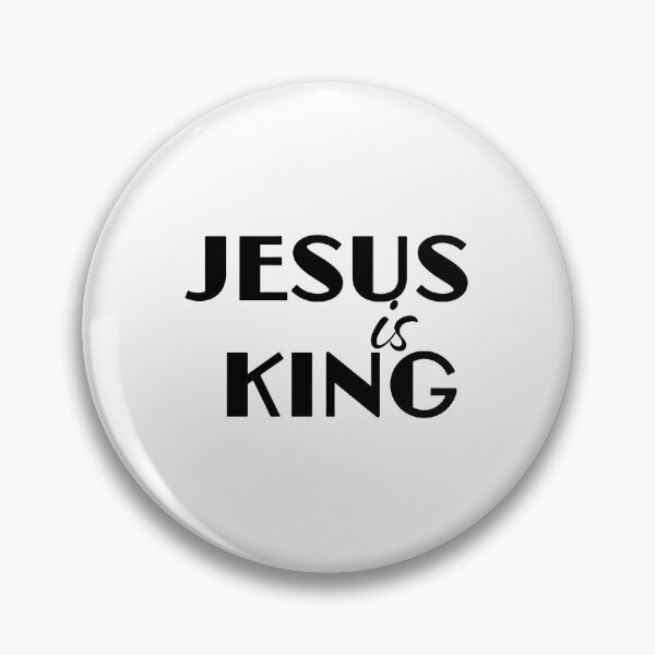 Item preview, Jesus Is King – Christian Faith Typography T-Shirt Design designed and sold by CrossCrafted.