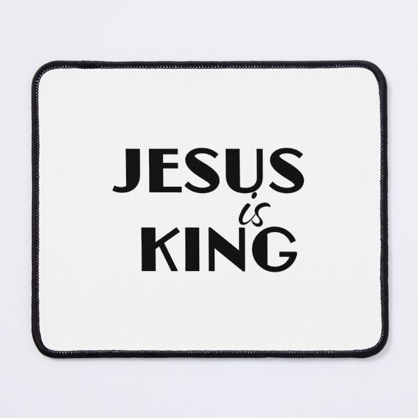 Item preview, Jesus Is King – Christian Faith Typography T-Shirt Design designed and sold by CrossCrafted.