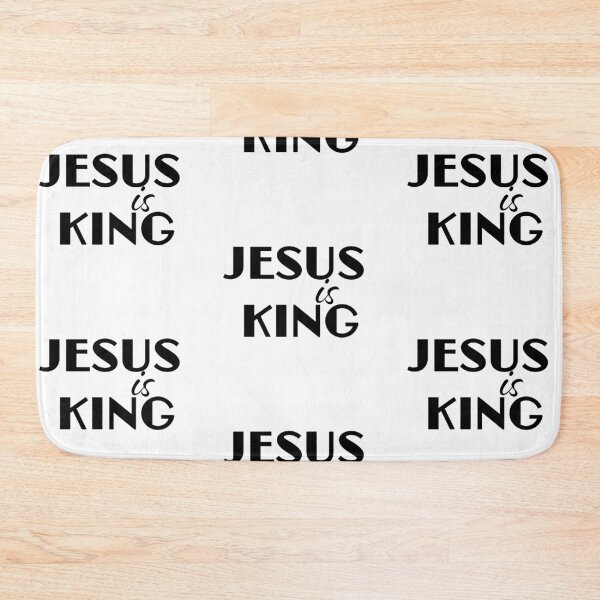 Item preview, Jesus Is King – Christian Faith Typography T-Shirt Design designed and sold by CrossCrafted.