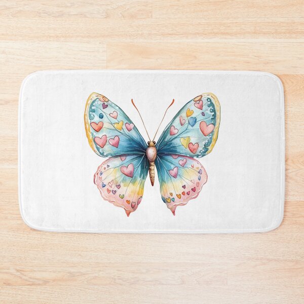 Item preview, Colorful Heart-adorned Butterfly designed and sold by jierrfan.