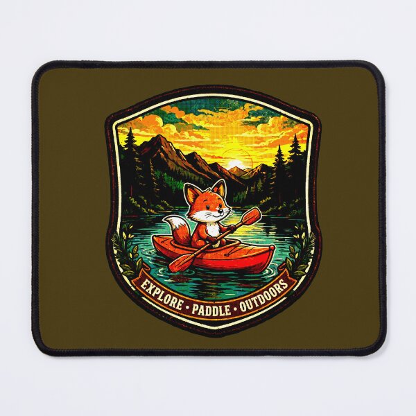 Item preview, Explore Paddle Outdoors | Vintage Zorro Kayak Design designed and sold by AstronautMerch.